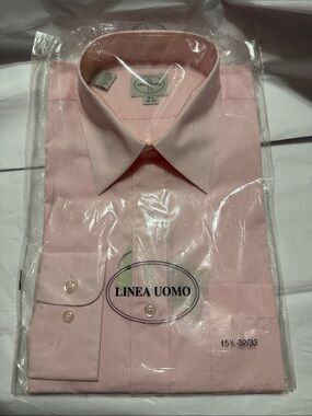 linea uomo dress shirts Linea Uomo Men's Black dress-up button-down shirt, pre-Owned